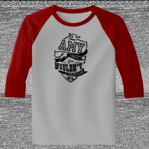Raglan 3/4 Roundneck Shirt (Gray Body) Thumbnail
