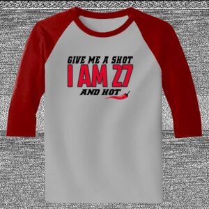 Raglan 3/4 Roundneck Shirt (Gray Body) Thumbnail
