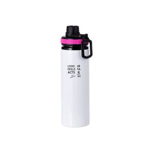 28oz Aluminum Water Bottle White Body Thumbnail