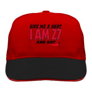 Sandwich Twill Cap with Red Line Thumbnail